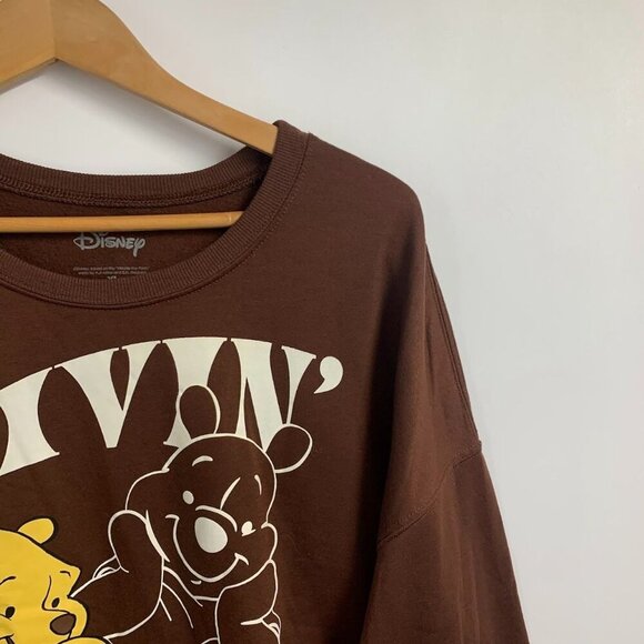 Disney Women's Winnie The Pooh Livin Bother Free Crew Neck Sweatshirt Size XL - Picture 4 of 9